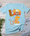 Love Turkey Thanksgiving Nurse Life Fall Scrub Top Women T-Shirt