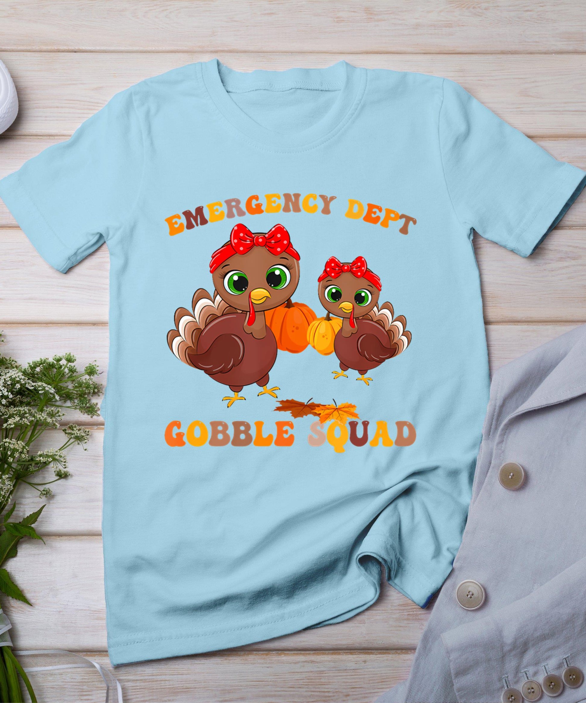 Thanksgiving Emergency Department Er Nurse Gooble Squad Rn T-Shirt