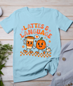 Groovy Speech Therapy Autumn Pumpkin Lattes And Language T-Shirt