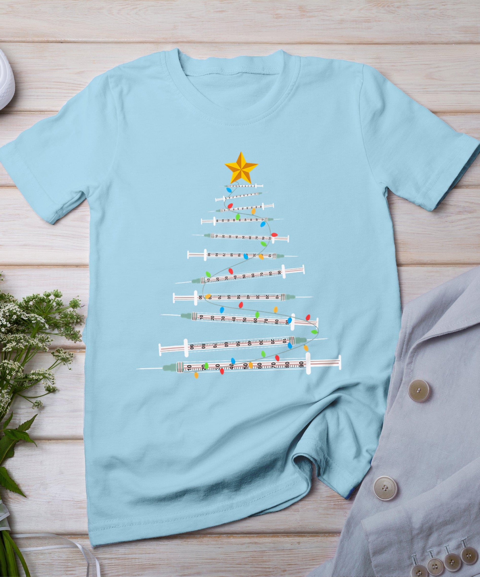 Botox Dealer Christmas Tree Aesthetic Nurse Injector Botox T-Shirt