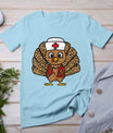 Turkey Nurse Stethoscope Thanksgiving Nurse Turkey Autumn T-Shirt