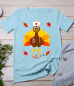 Thanksgiving Scrub Tops Women Turkey Nurse Holiday Nursing T-Shirt