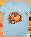 Fall Shirt Women Vintage Pumpkin Autumn Graphic Thanksgiving T-Shirt