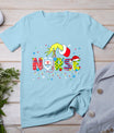 Groovy Nurse Christmas Xmas Santa Rn Cna Icu Scurb Men Women T-Shirt