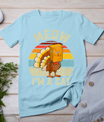 Thanksgiving Funny Turkey Fake Cat Retro Women Men Kids T-Shirt