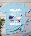 Proud Daughter Veteran Nothing Scares Patriotic Veterans Day T-Shirt