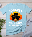 Thanksgiving For Men Boys Toddler Kids Coolest Turkey T-Shirt