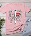 Skeleton Rib Cage Heart Xray Halloween Easy Costume T-Shirt