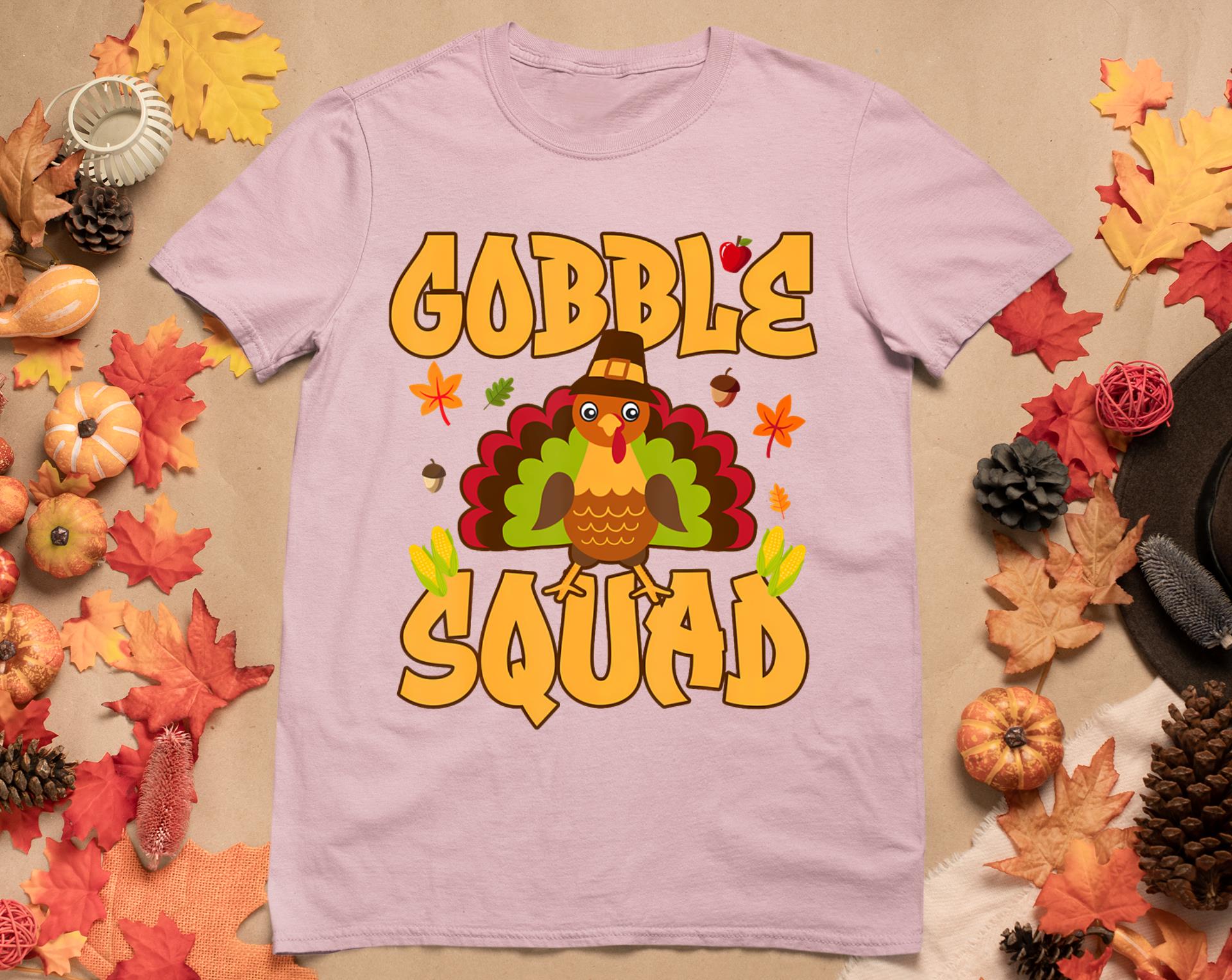 Gobble Squad Turkey Design - Gobble Squad T-Shirt