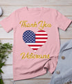 Veterans Day With American Flag For Men Dad Women Kids T-Shirt