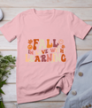 Fall In Love With Learning Autum Thanksgiving Teacher Kids T-Shirt