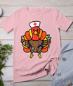 Nurse Turkey Thanksgiving Scrub Top For Nurses Fall Women T-Shirt