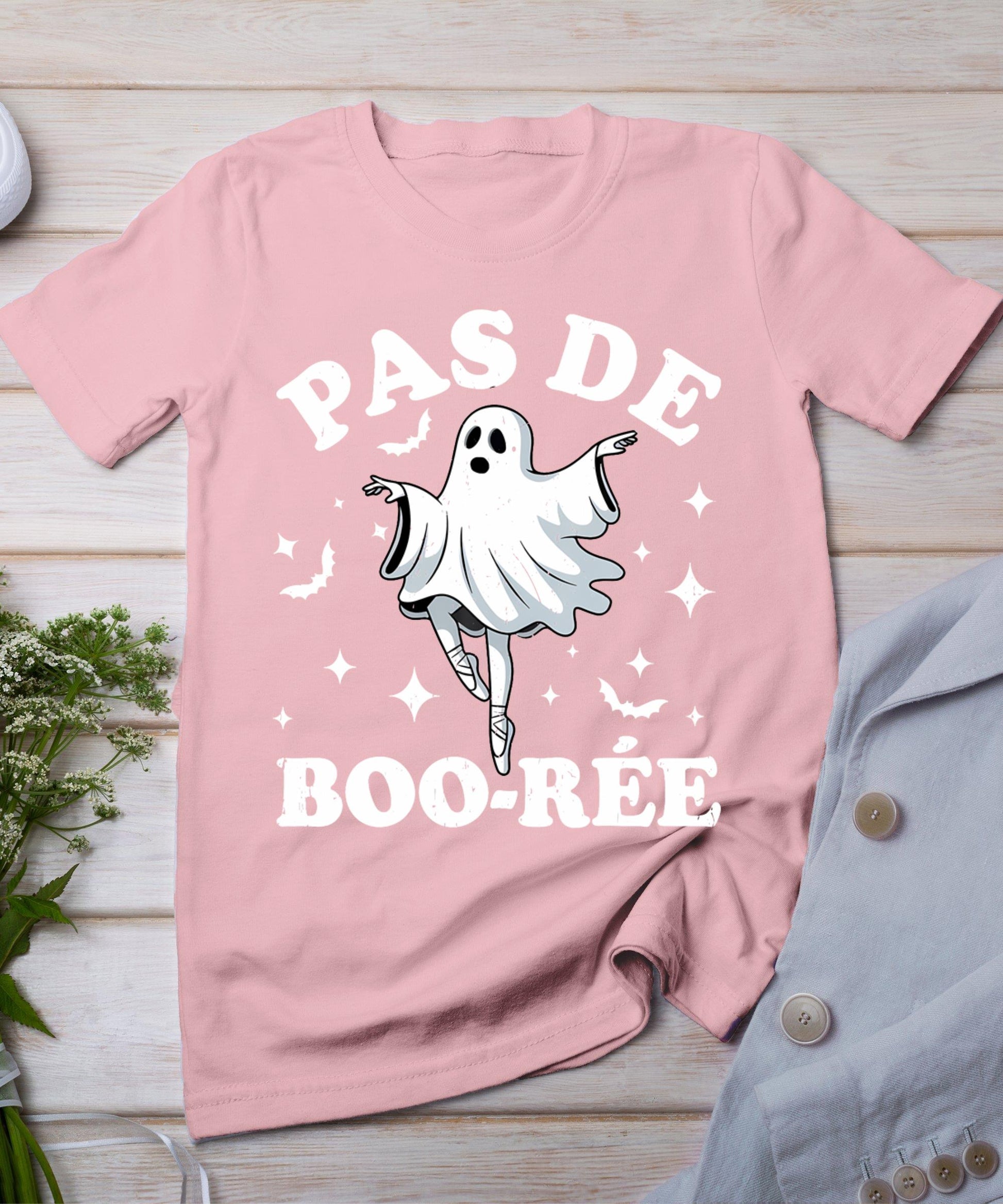 Halloween Dance Teacher Pas De Boo-Re Dancing Ghost Ballet T-Shirt