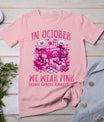 October We Wear Pink Breast Cancer Awareness Postal Worker T-Shirt