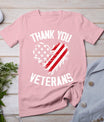 Thank You Veterans Patriotic American Flag Veterans Day 2024 T-Shirt