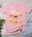 Autumn Christian Thanksgiving Coquette Bow God Says You Are T-Shirt