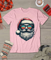 Santa Face Retro Sunglasses Christmas Xmas Men Women Kids T-Shirt