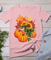 Thanksgiving Pumpkin Sunflower Fall Autumn Holiday T-Shirt