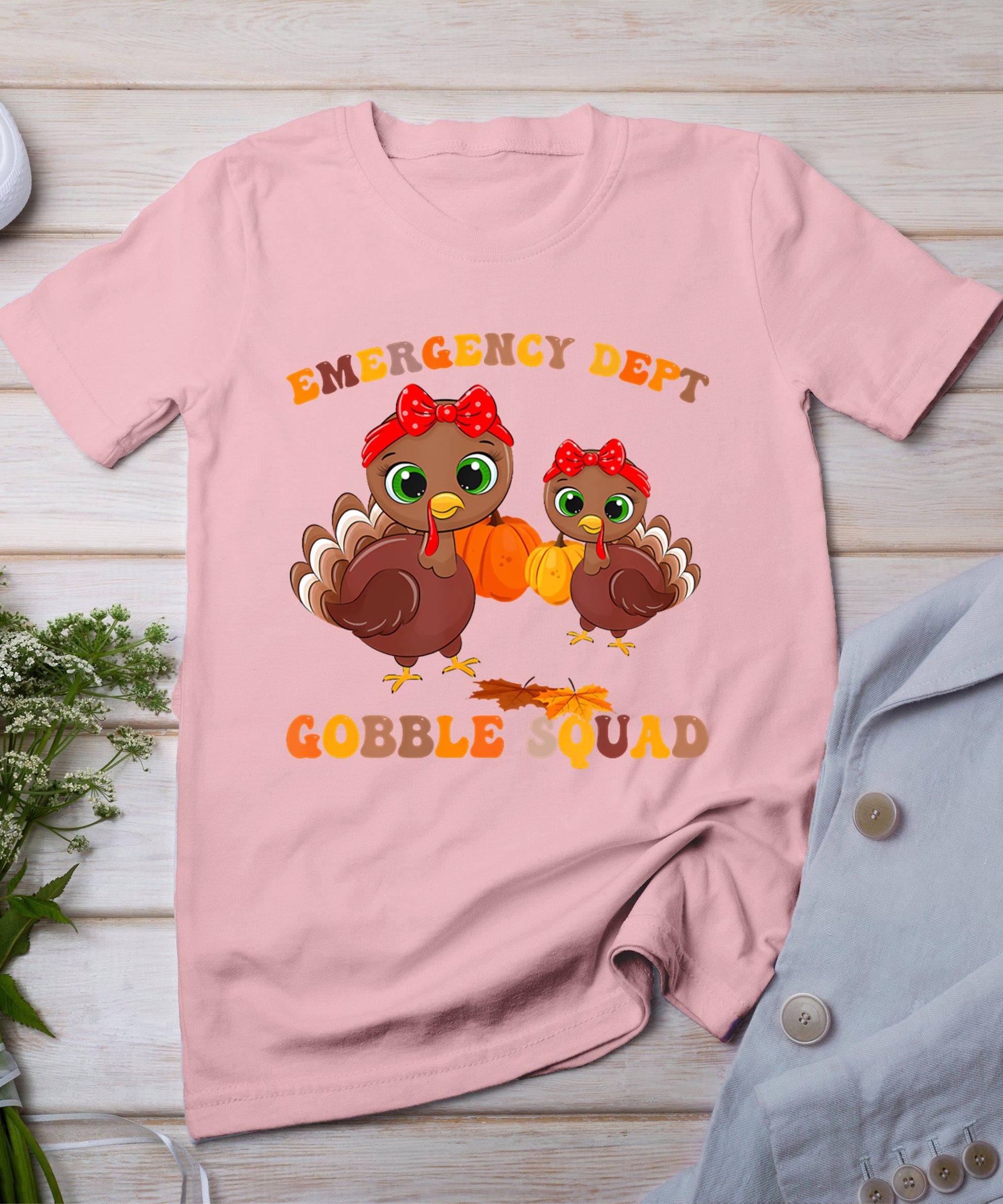 Thanksgiving Emergency Department Er Nurse Gooble Squad Rn T-Shirt