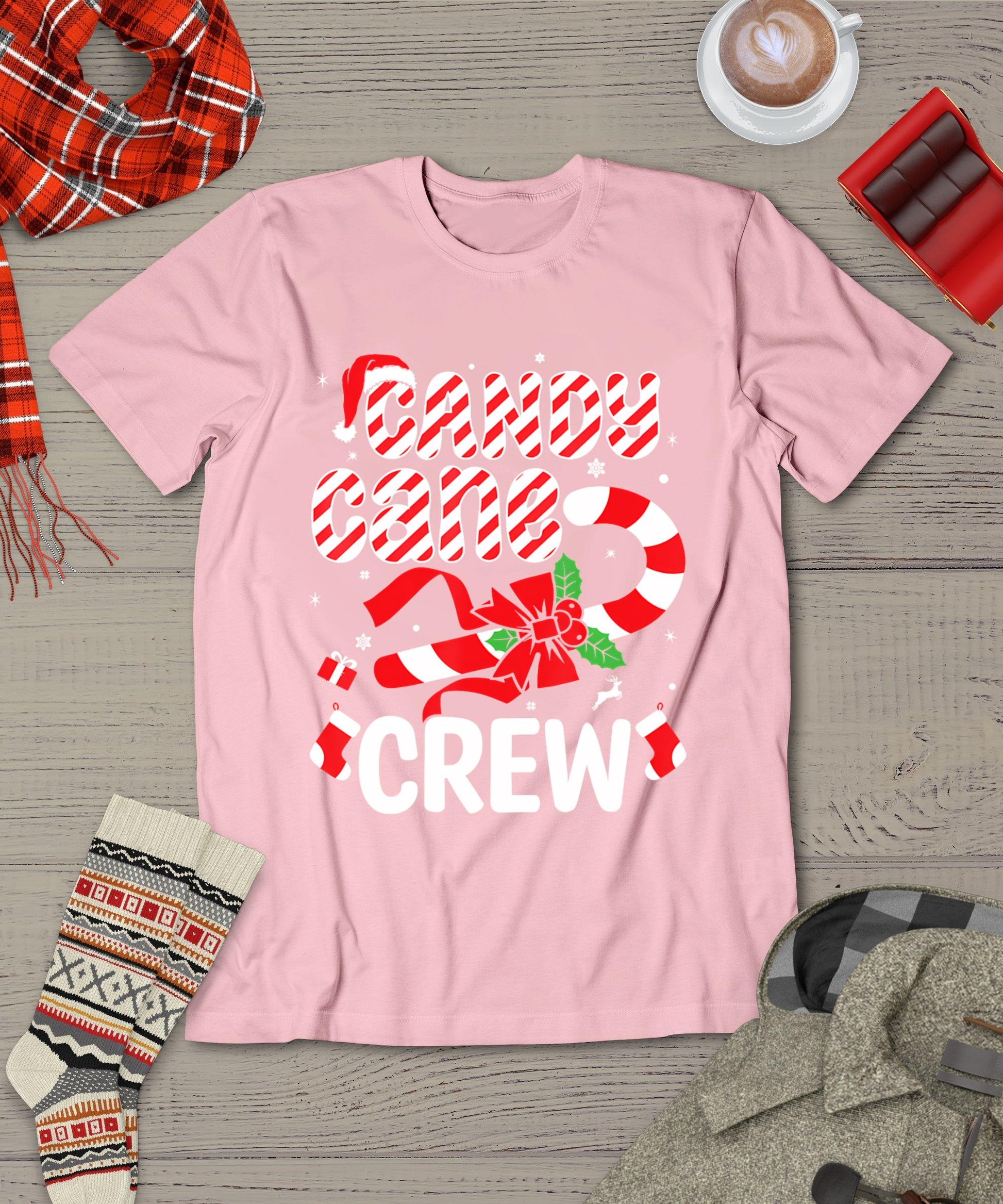 Candy Cane Crew - Funny Christmas Holiday Men Women T-Shirt