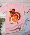 Turkey Playing Baseball Thanksgiving T-Shirt