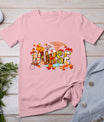 Retro Autumn Pumpkin Fall Nurse Life Thanksgiving Nurse T-Shirt