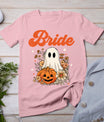 Bride Wildflower Ghost Boo Crew Halloween Bachelorette T-Shirt