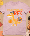 Turkeysaurus Rex Dab Turkey Dino Toddler Boys Thanksgiving T-Shirt