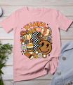 Fall Teacher Retro Teacher Life Autumn Thanksgiving Womens T-Shirt