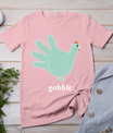 Turkey Glove Gobble Thanksgiving Thankful Nurse T-Shirt