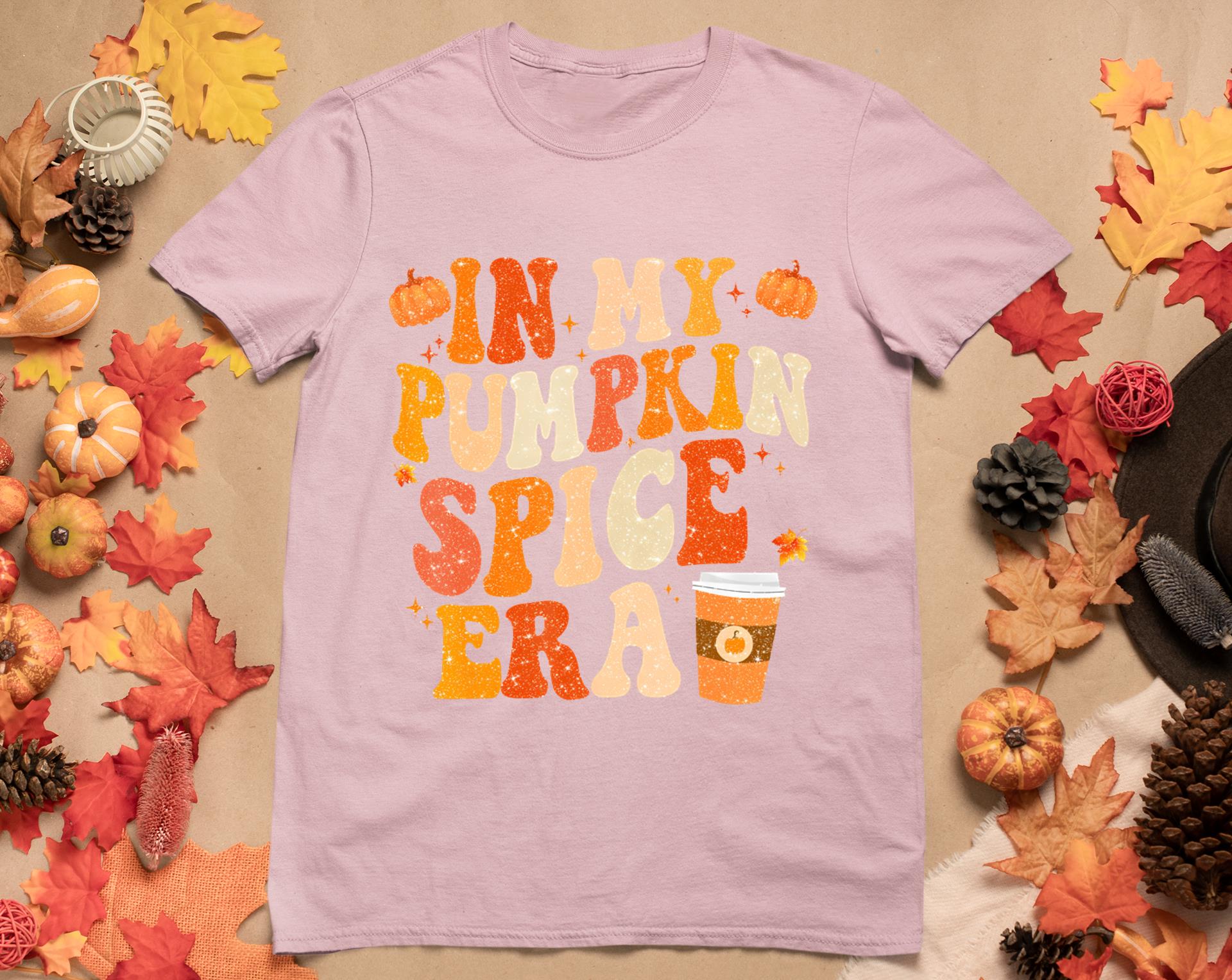 In My Pumpkin Spice Era Funny Retro Fall Vibes Thanksgiving T-Shirt