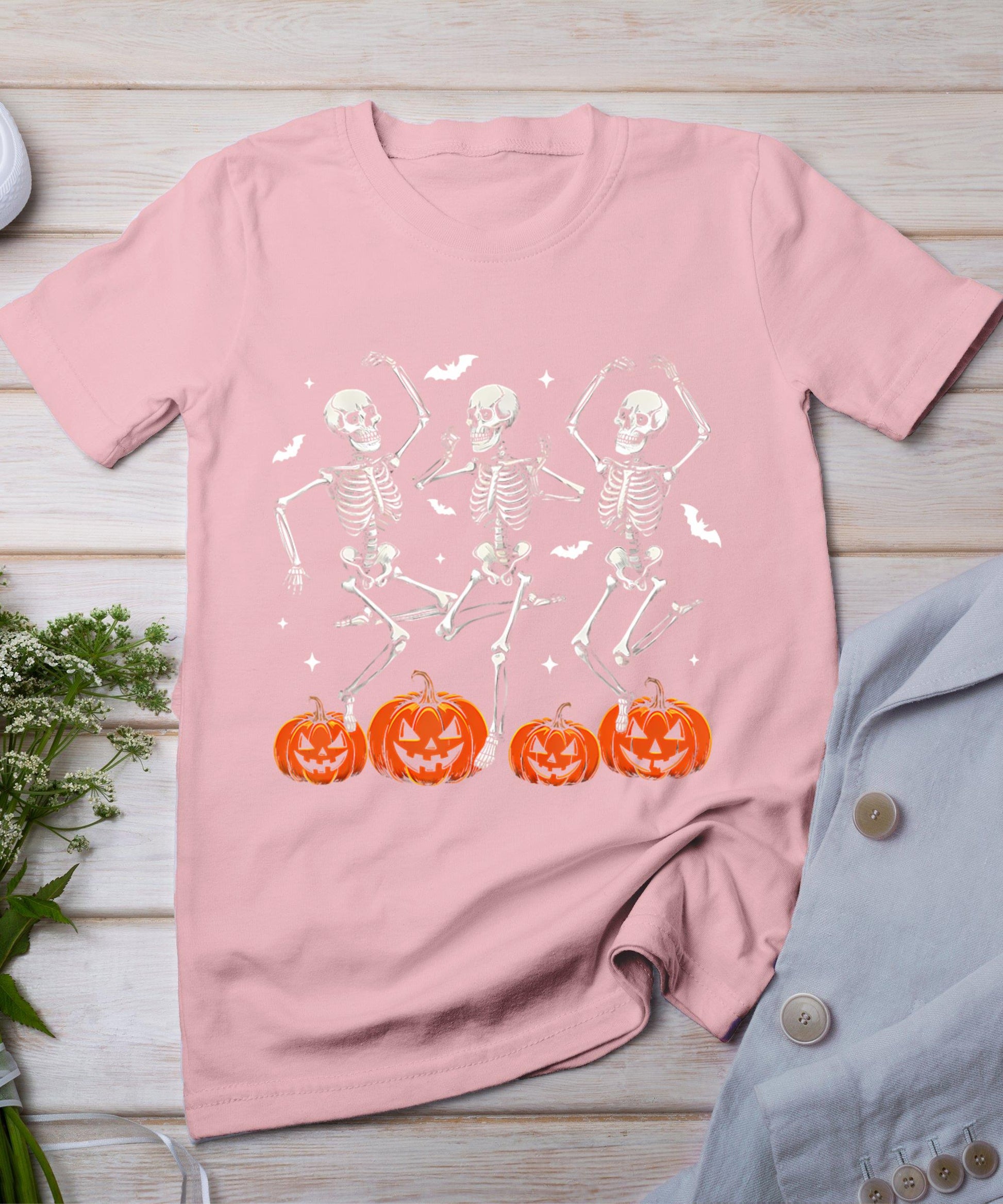 Halloween Skeleton Shirt For Men Boys Kids Dancing Skeleton T-Shirt