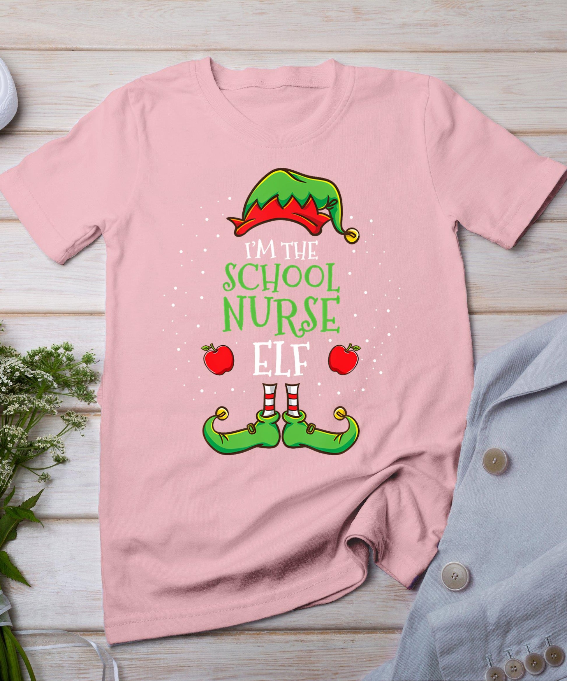 I'm The School Nurse Elf Christmas T-Shirt