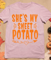 Thanksgiving Matching Couple She's My Sweet Potato I Yam T-Shirt