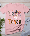 Fall Holiday Themed Thanksgiving Halloween Teacher Trick Or T-Shirt