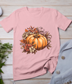 Fall Shirt Women Vintage Pumpkin Autumn Graphic Thanksgiving T-Shirt