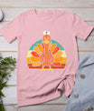 Turkey Nurse Stethoscope Thanksgiving Fall Scrub Top Women T-Shirt