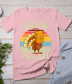 Thanksgiving Funny Turkey Fake Cat Retro Women Men Kids T-Shirt