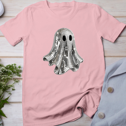 Disco Ghost Halloween Girly Mirror Ball Preppy Halloween T-Shirt