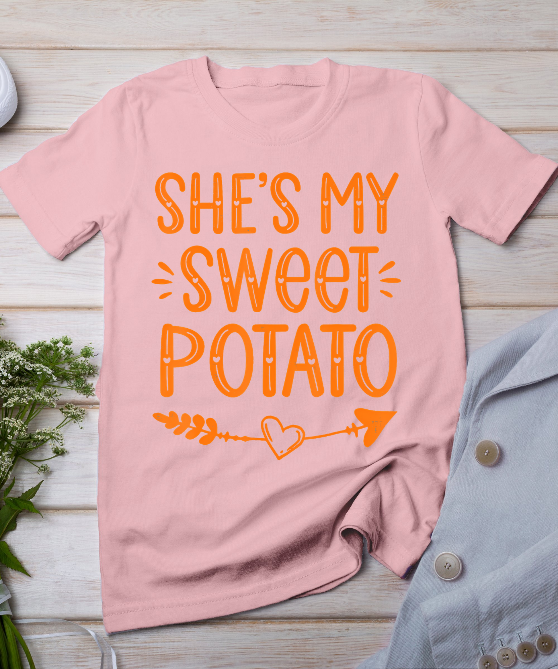 Thanksgiving Matching Couples She's My Sweet Potato I Yam T-Shirt