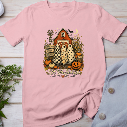 Tis The Season Trio Ghost Halloween Pumpkin Fall Autumn T-Shirt