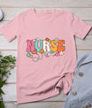 Cute Retro Groovy Nurse Flower Nursing T-Shirt