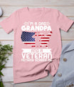 Dad Grandpa Veteran Nothing Scares Patriotic Veterans Day T-Shirt