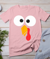 Thanksgiving Turkey Face Matching Family Costume Cute Kids T-Shirt