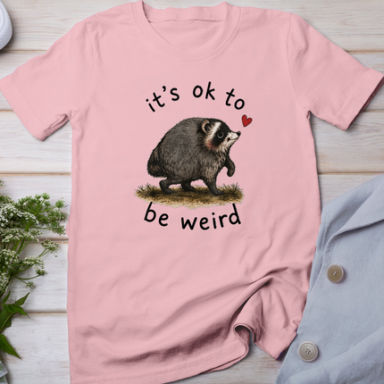 It's Ok to Be Weird, Jimothy Raccoon Trend T-Shirt