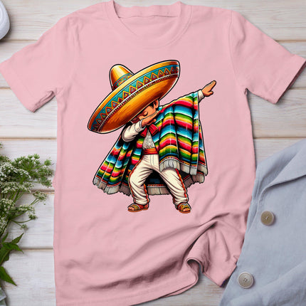 Dabbing Boys Mexican Poncho Cinco De Mayo T-Shirt