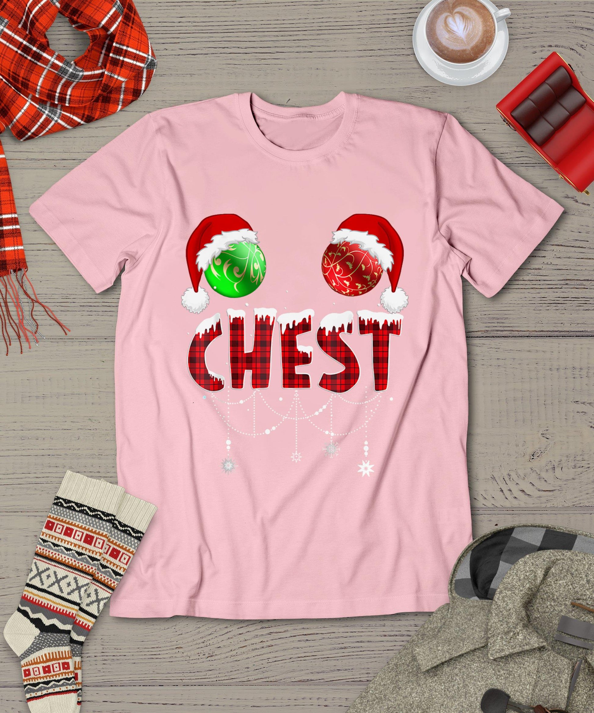 Chest Nuts Christmas Shirt Funny Matching Couple Chestnuts T-Shirt