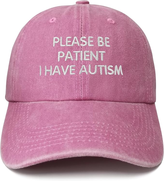 Hepandy Embroidered Please Be Patient I Have Autism Hats