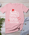 Santa's Favorite Nurse Practitioner Christmas Np Rn Nursing T-Shirt