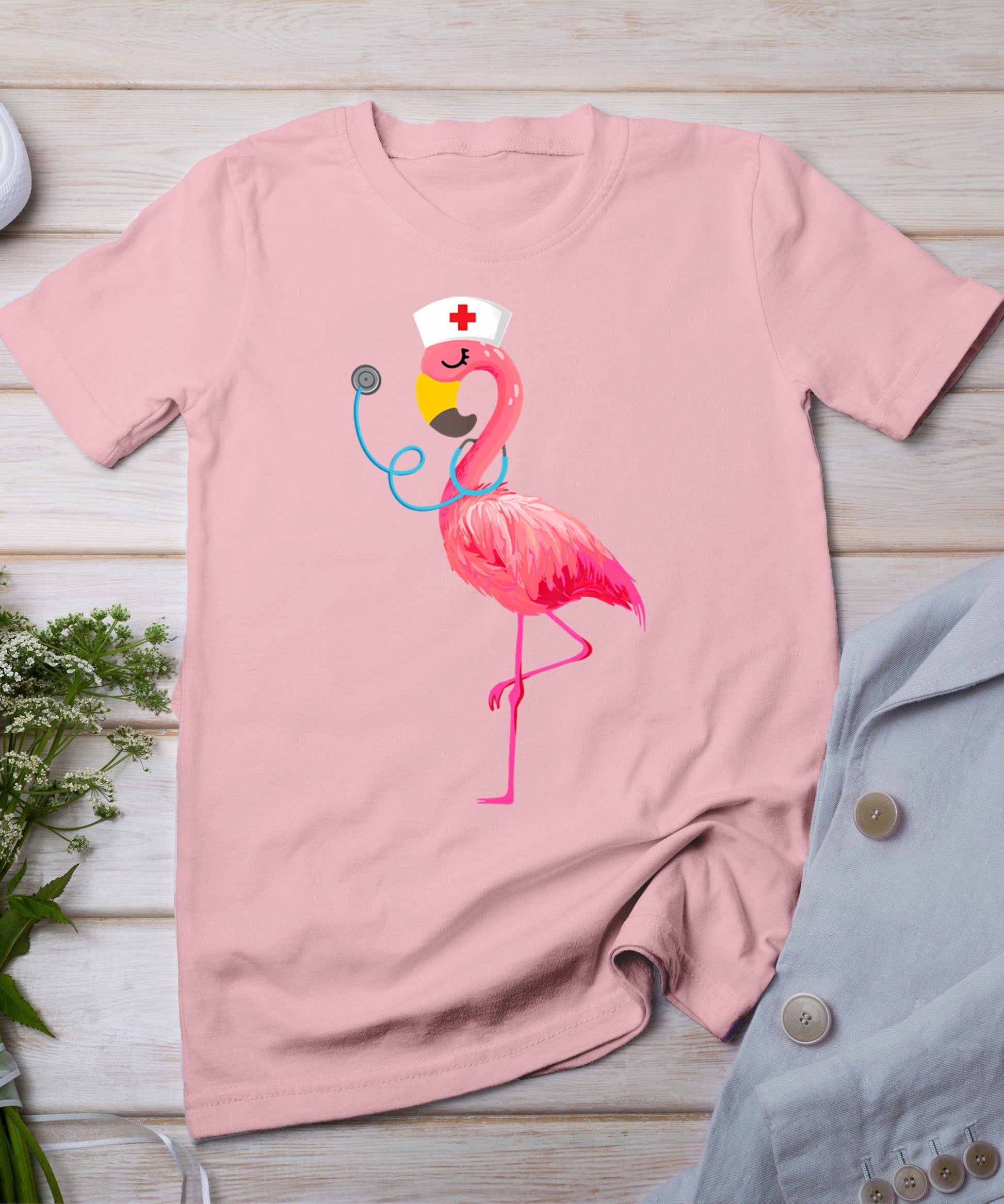 Nurse Flamingo - Funny Flamingo Lover Nursing T-Shirt